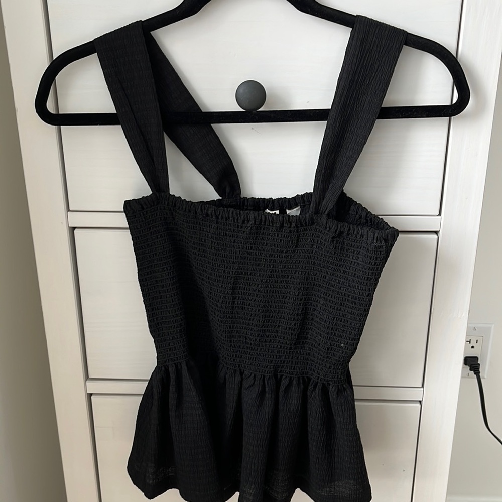 New With Tags Texture and Thread Madewell Black Top - Size Small
